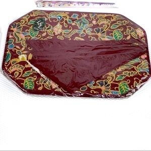 𝅺new- 8Pcs Thai Batik Quilted Placemats/Napkins Set